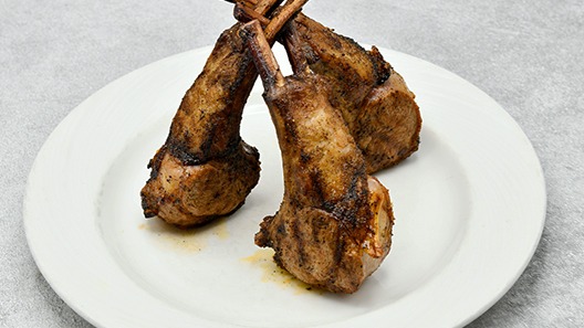 Order Double-Cut Lamb Rib Chops* (3) 6 Ounce Chops food online from Palm store, Charlotte on bringmethat.com