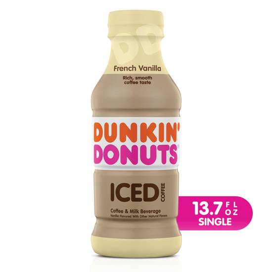 Order Dunkin' French Vanilla Iced Coffee Bottle (13.7 oz) food online from Rite Aid store, Grafton on bringmethat.com