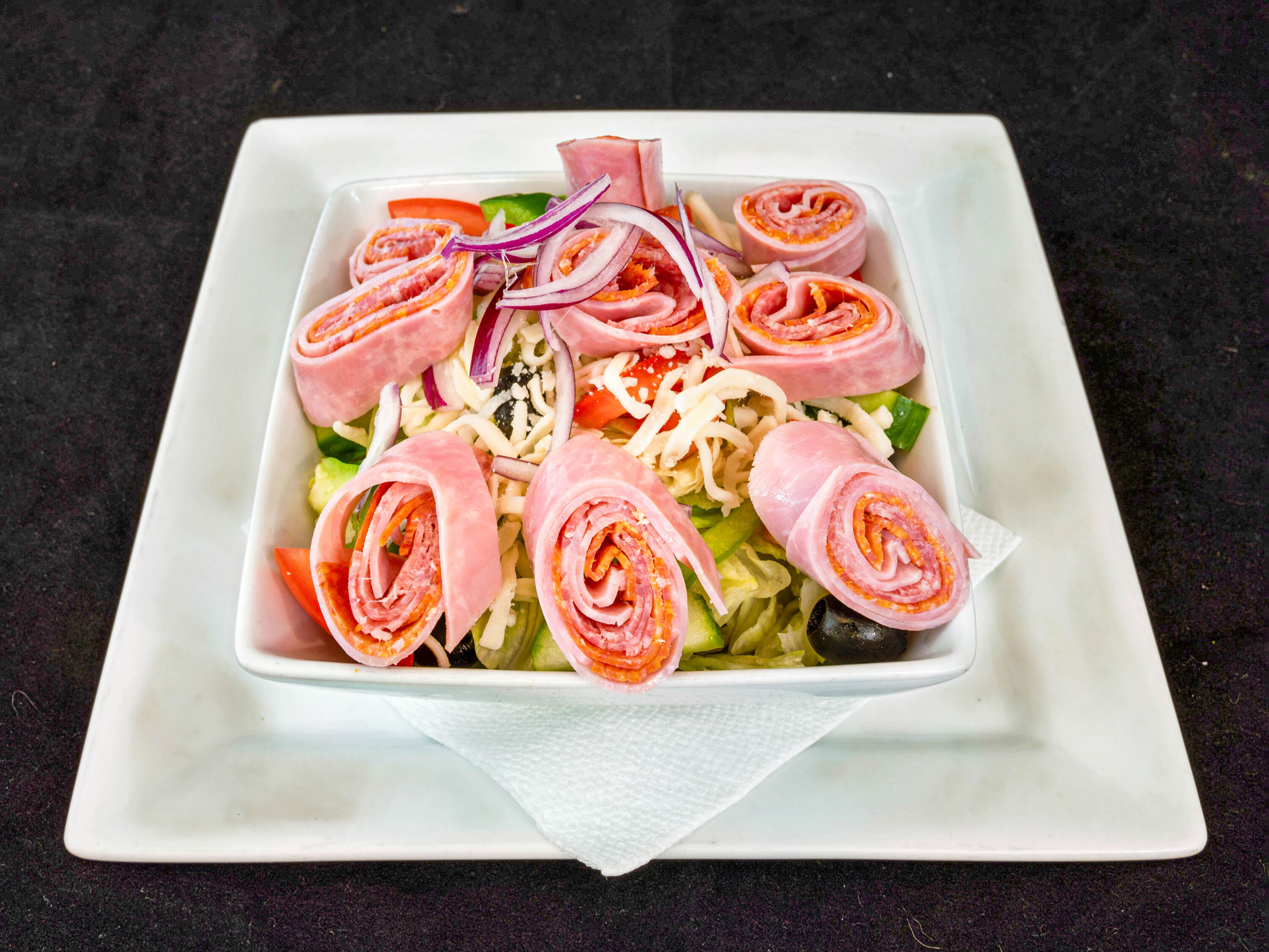 Order Antipasto Salad food online from Bravo NY Pizza store, New Milford on bringmethat.com