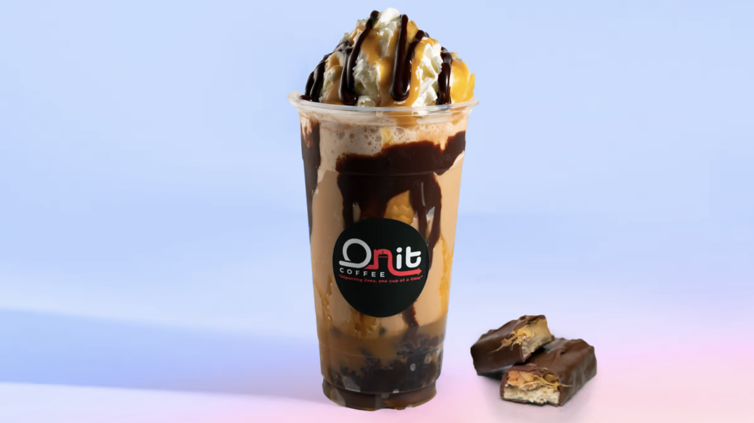Order Snickers Frizz food online from Onit Coffee store, Elk Grove on bringmethat.com