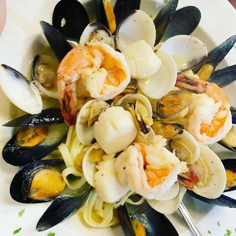 Order Seafood Pescatore - Entree food online from Rudy Pizza & Italian Bistro store, Newark on bringmethat.com