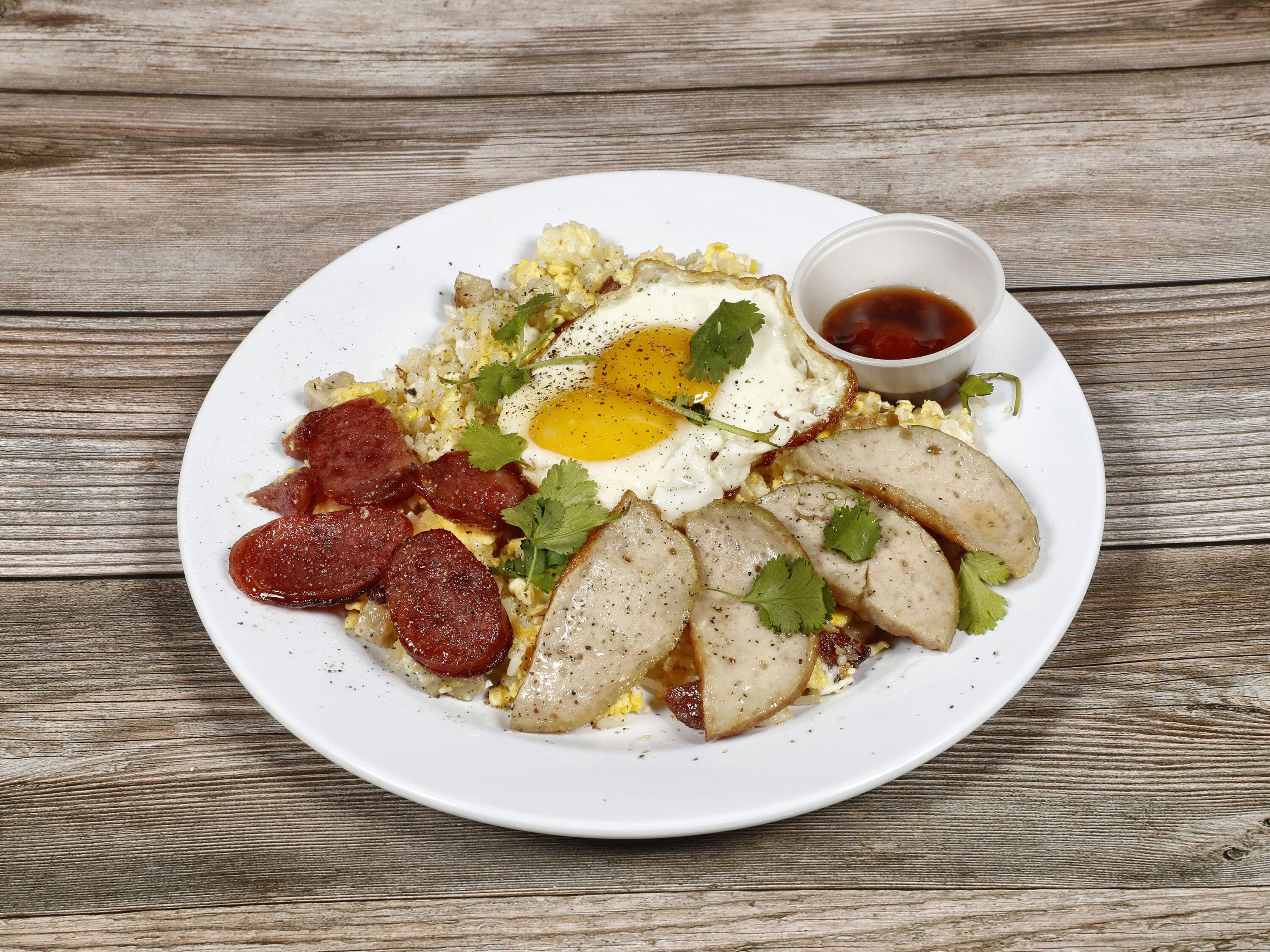 Order Fried Rice with Fried Egg food online from Luvcafe store, San Jose on bringmethat.com