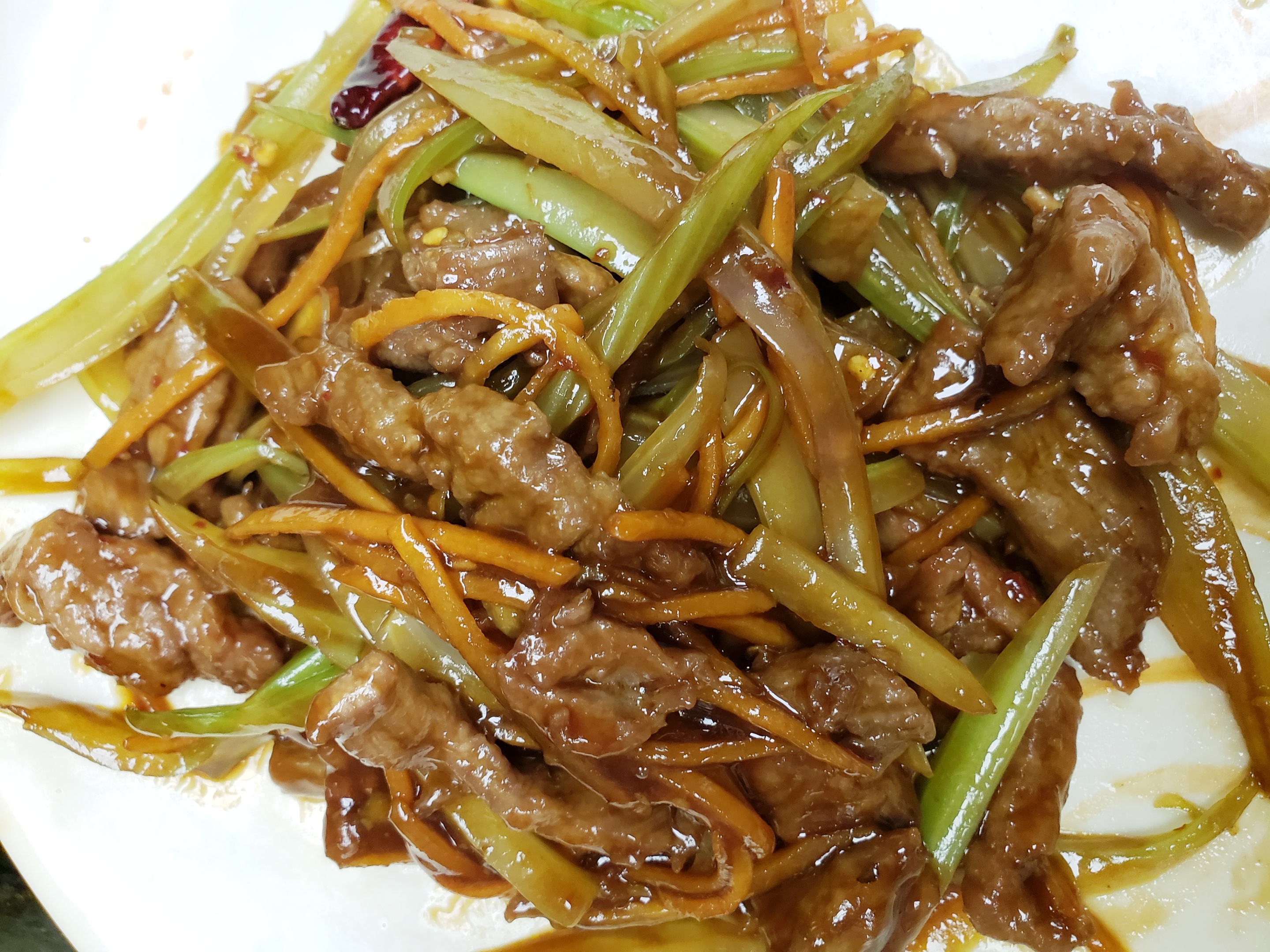 Order Szechuan Shredded Pork Dinner food online from Hunan Gourmet store, Frederick on bringmethat.com