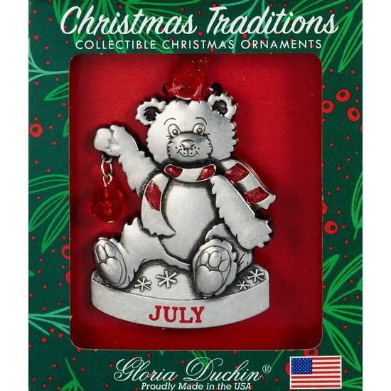 Order Gloria Duchin Christmas Traditions Ornament, Birthstone Teddy Bear, July food online from CVS store, SCHNECKSVILLE on bringmethat.com