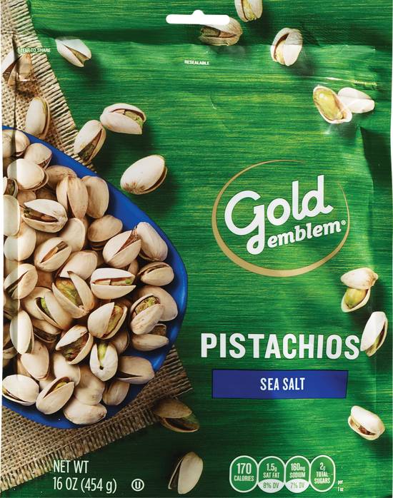 Order Gold Emblem California Pistachios Roasted & Salted With Sea Salt food online from Cvs store, WEST COVINA on bringmethat.com