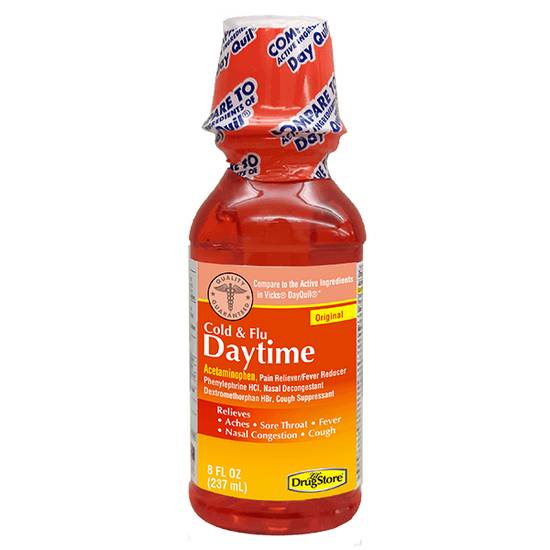 Order Daytime Cold & Flu Liquid 8oz food online from Casey's store, Sioux Falls on bringmethat.com