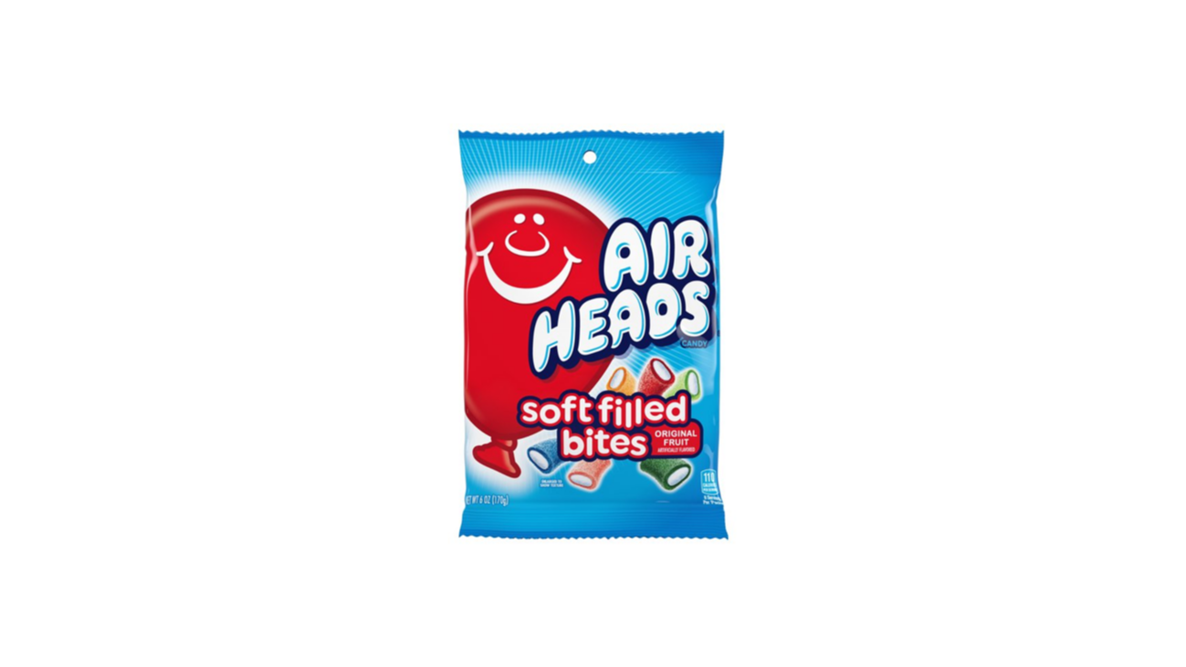 Order Airheads Soft Filled Bites 6 oz food online from Rebel store, Pleasant Hill on bringmethat.com