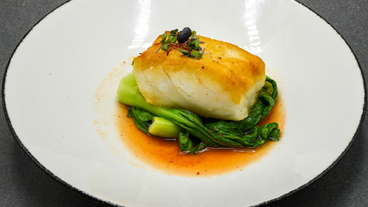 Order Seared Sea Bass food online from Mitchell Steakhouse store, Columbus on bringmethat.com