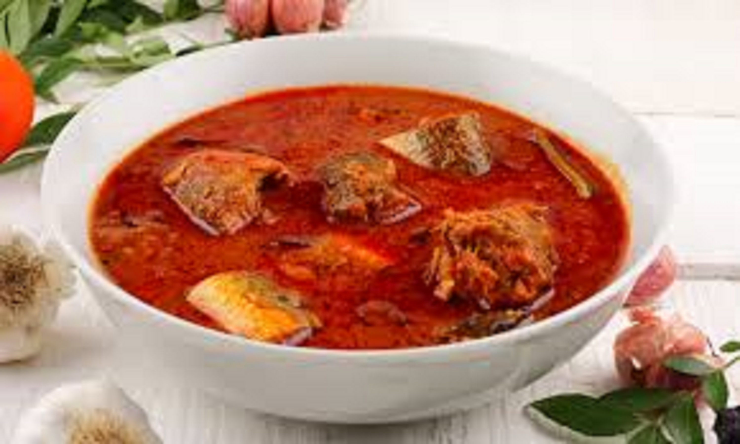 Order Andhra Fish Curry food online from Swagath Plaza store, Norfolk on bringmethat.com