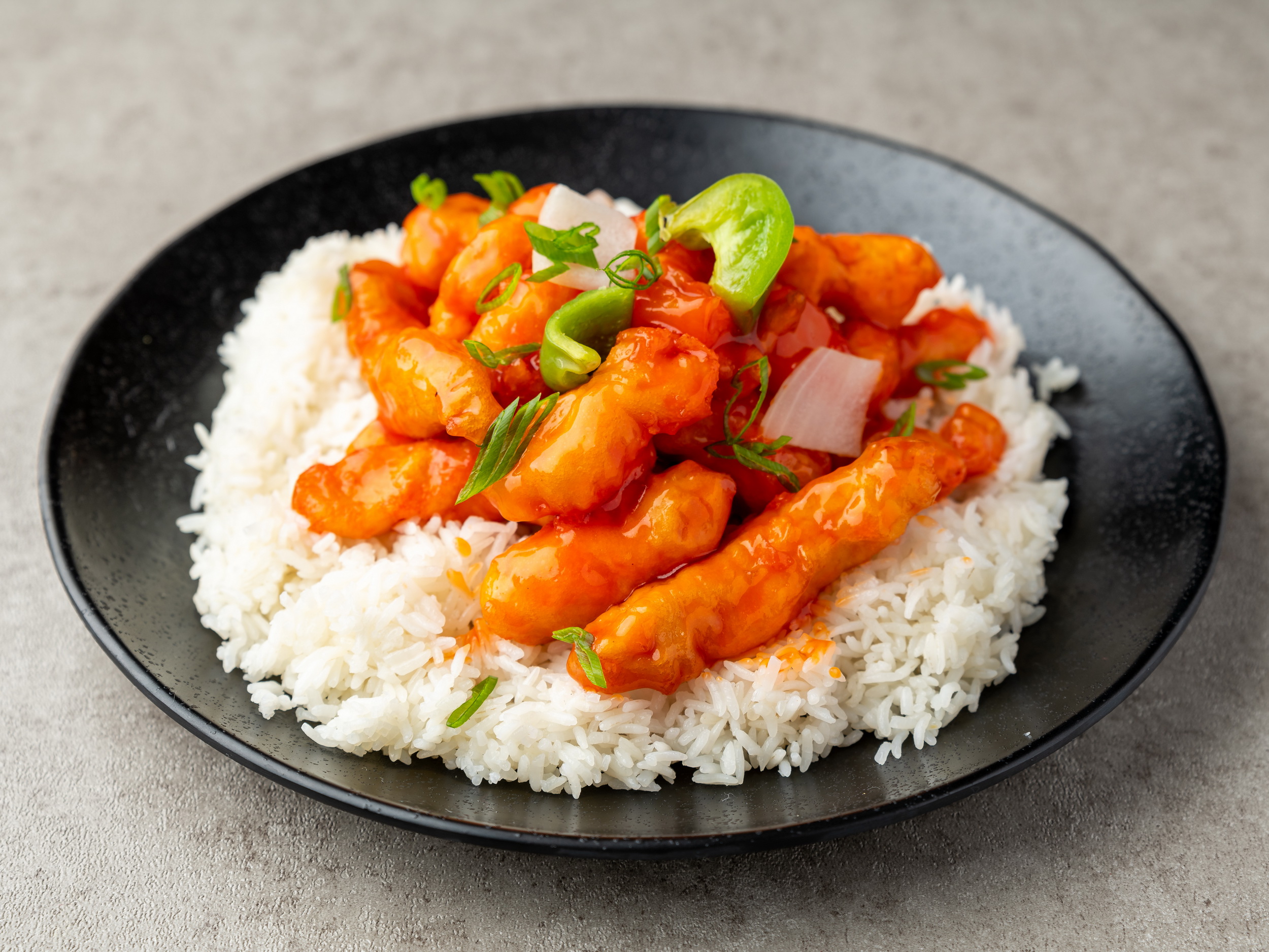 Order C8. Sweet and Sour Chicken or Pork food online from Happy Wok store, Waco on bringmethat.com