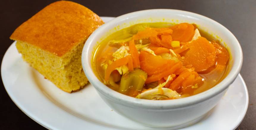 Order Chicken Veg Soup - Cup food online from Dallas bbq store, New York on bringmethat.com
