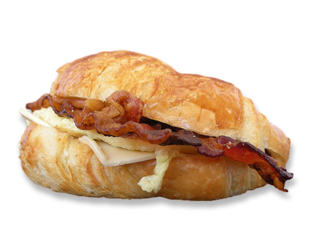 Order Egg, Bacon and Cheese Breakfast Sandwich food online from Honey Donuts store, Crowley on bringmethat.com
