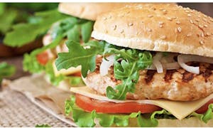 Order Grilled Chicken Burger  food online from Efes Pizza store, Pittsburgh on bringmethat.com