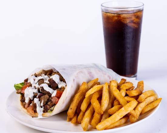 Order Lamb Gyro Combo food online from New York Chicken & Gyro store, Los Angeles on bringmethat.com