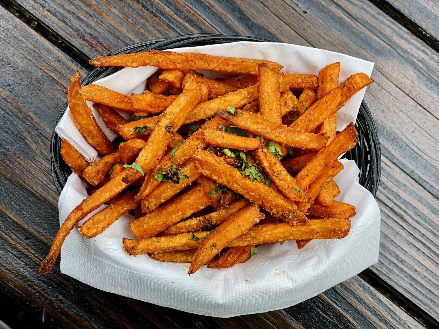 Order Sweet Potato Fries food online from Hummus Market store, Brooklyn on bringmethat.com