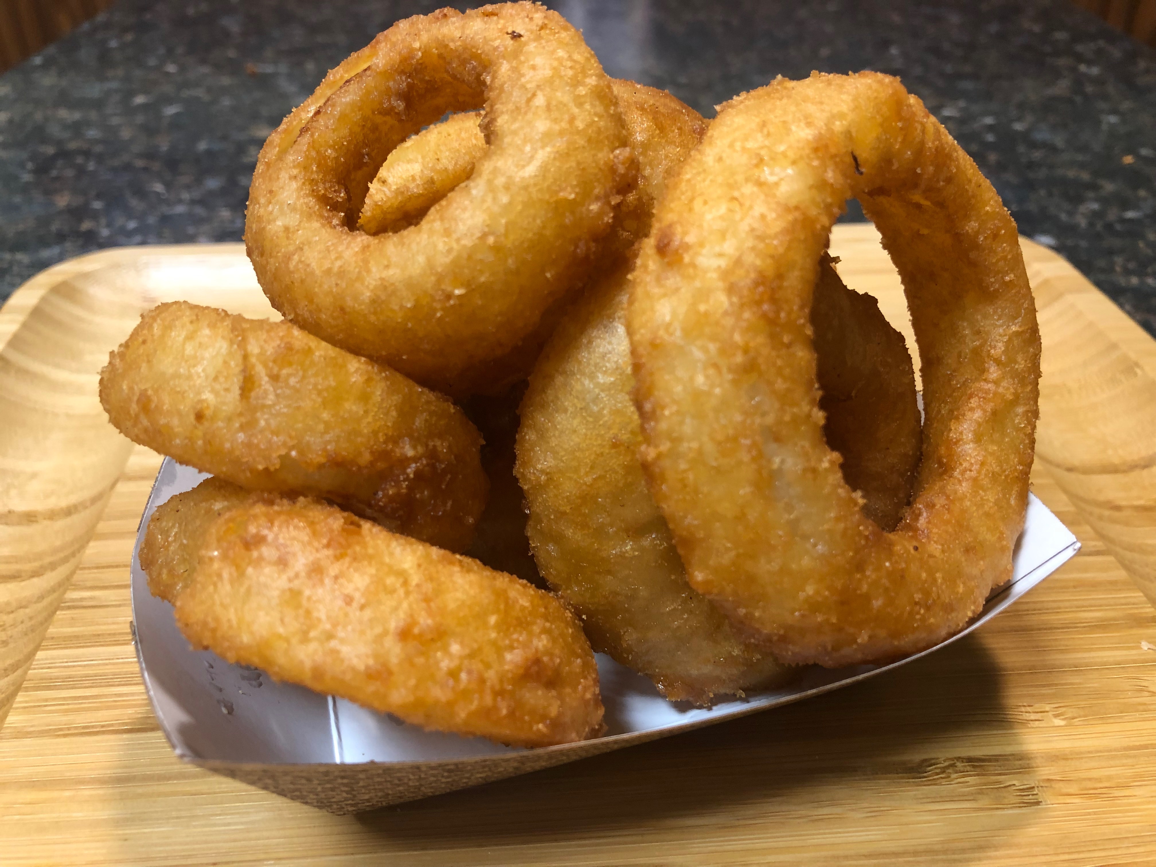 Order Beer-Battered Onion Rings food online from Kasa Pizza store, Cresco on bringmethat.com