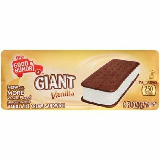 Order Good Humor - Giant Vanilla Ice Cream Sandwich food online from IV Deli Mart store, Goleta on bringmethat.com