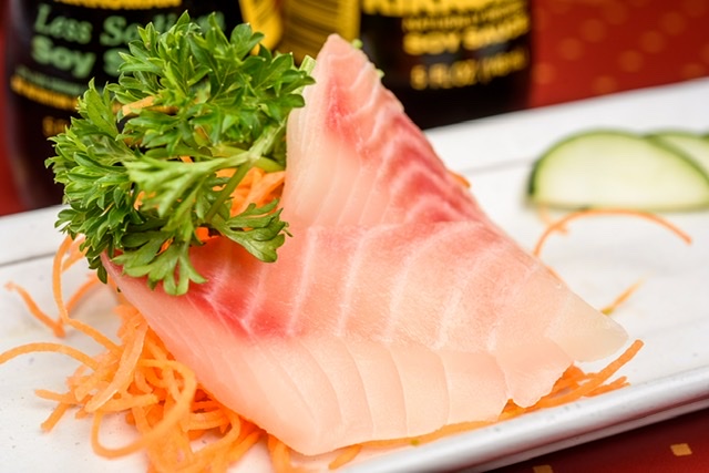 Order 2 Pieces Tai Sashimi food online from Ling Sushi store, Topeka on bringmethat.com