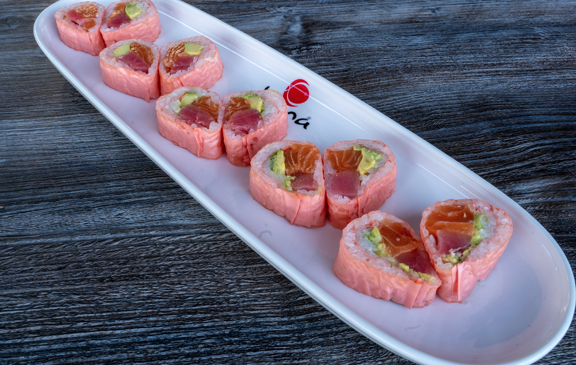 Order Pink Lady Roll food online from Seksun Sushi store, Chandler on bringmethat.com