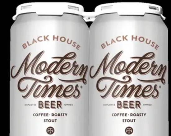 Order Modern Times Black House Coffee Roasty Stout 4 pk 16 oz Cans food online from Pit Stop Liquor Mart store, El Monte on bringmethat.com