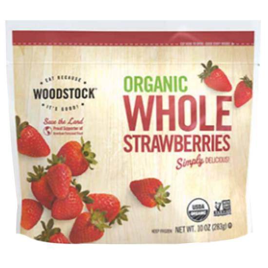 Order Woodstock Organic Frozen Whole Strawberries 10oz food online from Everyday Needs by Gopuff store, Chino on bringmethat.com
