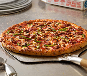 Order Large Deluxe Feast Pizza food online from Domino's Pizza - Cos Cob store, Greenwich on bringmethat.com