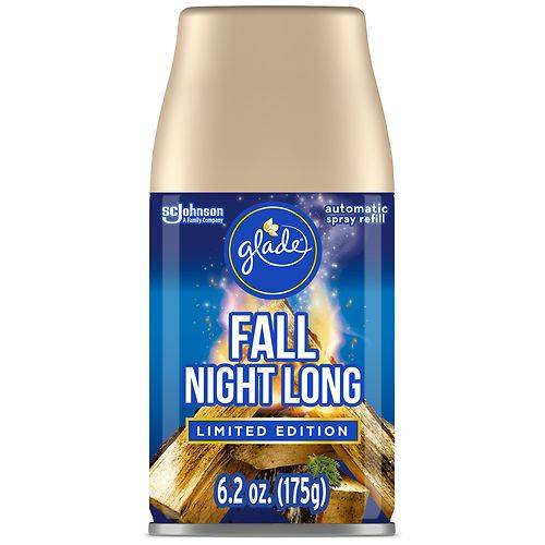 Order Glade Fall Night Long Automatic Spray Refill, Limited Edition Fall Night Long - 6.2 oz food online from Walgreens store, New Orleans on bringmethat.com