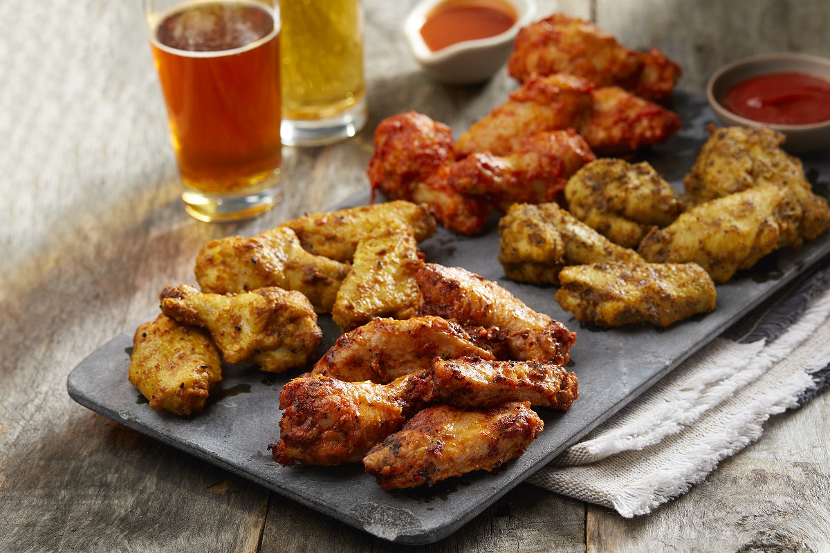 Order 20-Piece Wings Sampler food online from Pizza Zombie store, Fremont on bringmethat.com