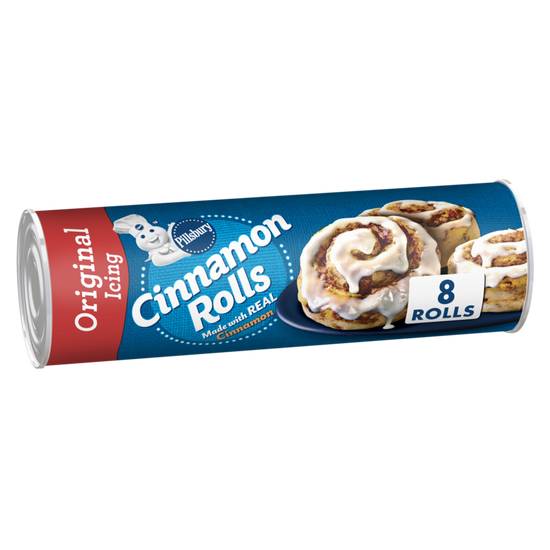 Order Pillsbury Cinnamon Rolls with Original Icing 8ct 12.4oz food online from Everyday Needs by Gopuff store, Athens on bringmethat.com