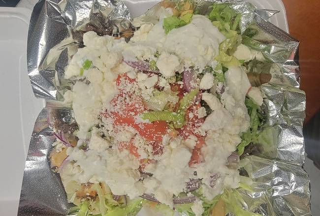 Order Gyro Salad food online from Cardano's Pizza & Wings store, Syracuse on bringmethat.com