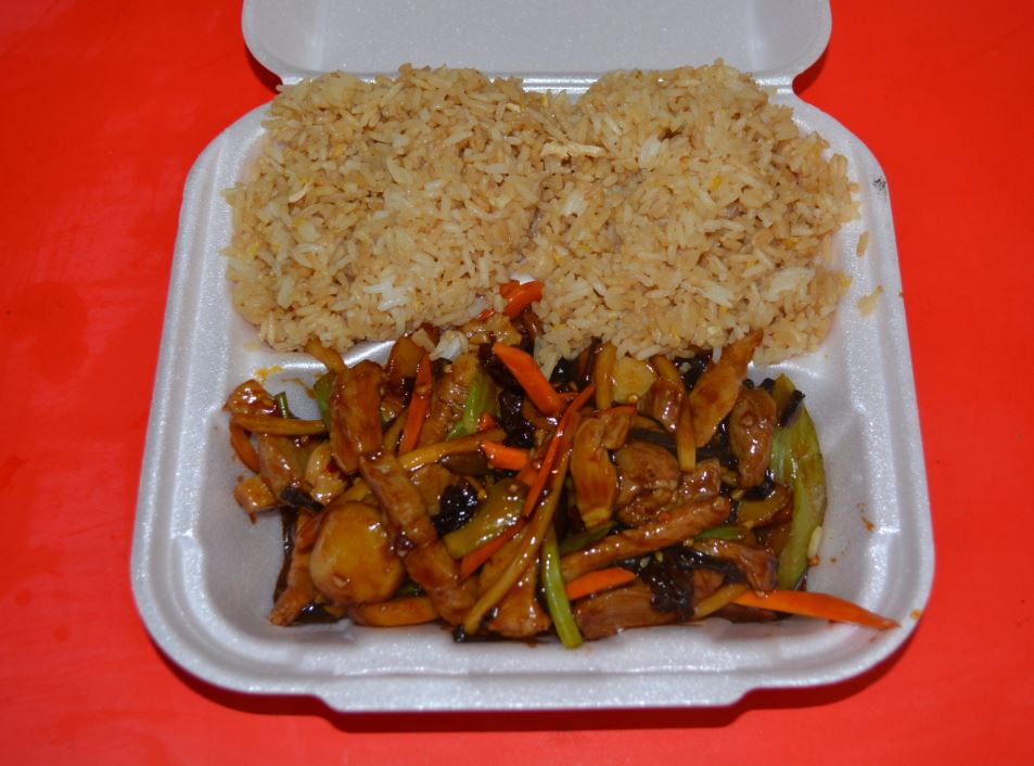 Order L8. Pork in Garlic Sauce Lunch food online from Canton Express store, Plano on bringmethat.com