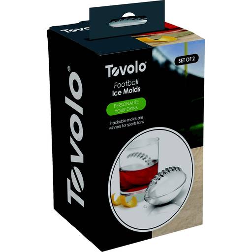 Order Tovolo Ice Mold, Football (2 PACK) 137916 food online from Bevmo! store, Pasadena on bringmethat.com