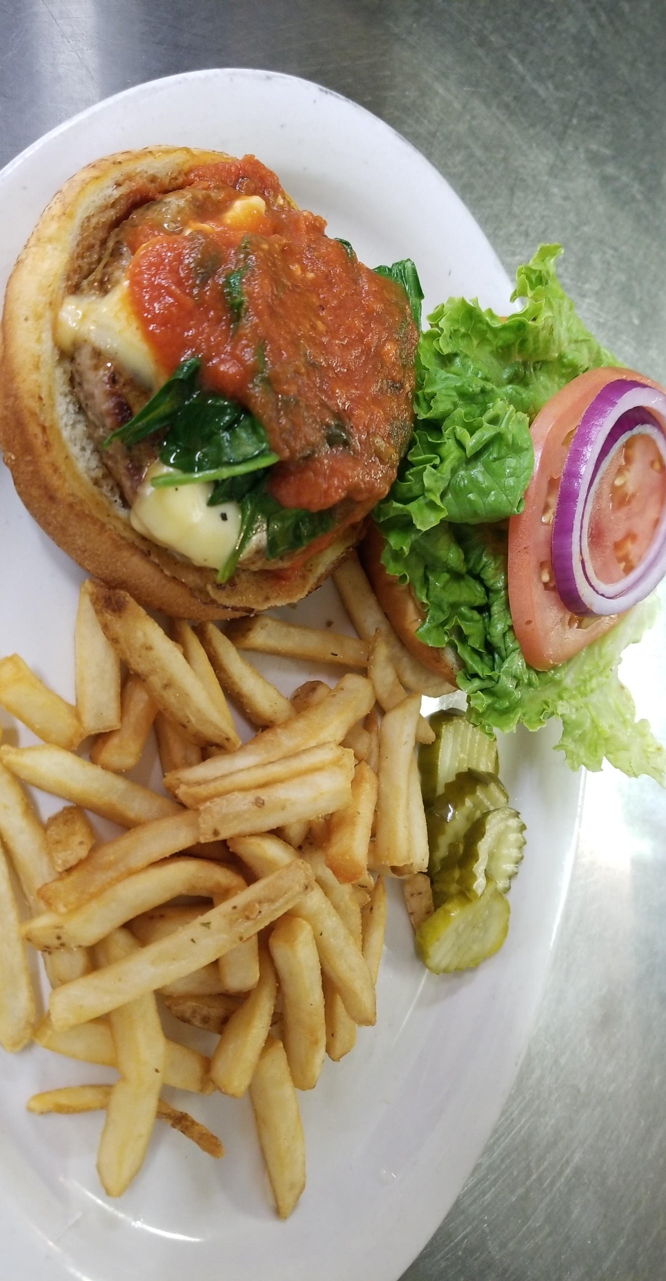 Order Turkey Burger food online from City Tap and Grill store, Norridge on bringmethat.com