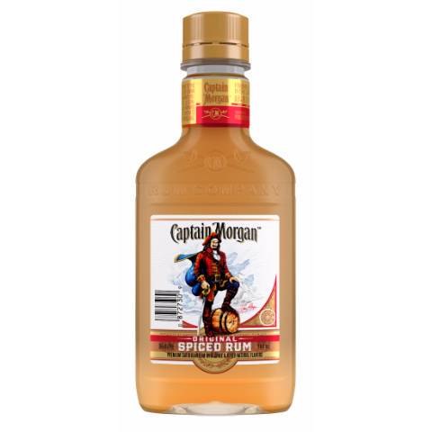 Order Captain Morgan Spiced, 200mL rum (35.0% ABV) food online from Mimi Liquor store, Joliet on bringmethat.com