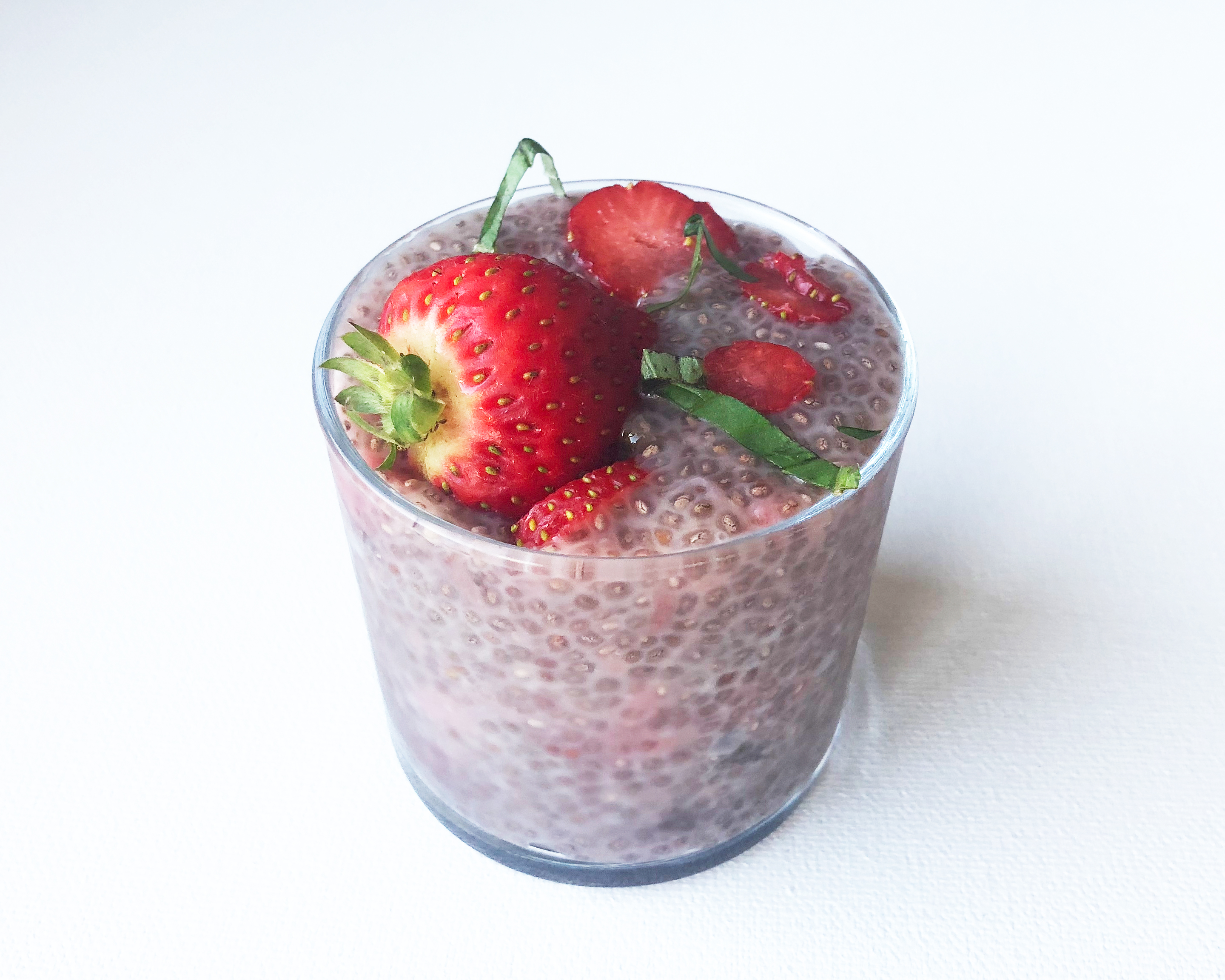 Order Strawberry Lemon Basil Chia Pudding food online from Lulubowls store, Tempe on bringmethat.com