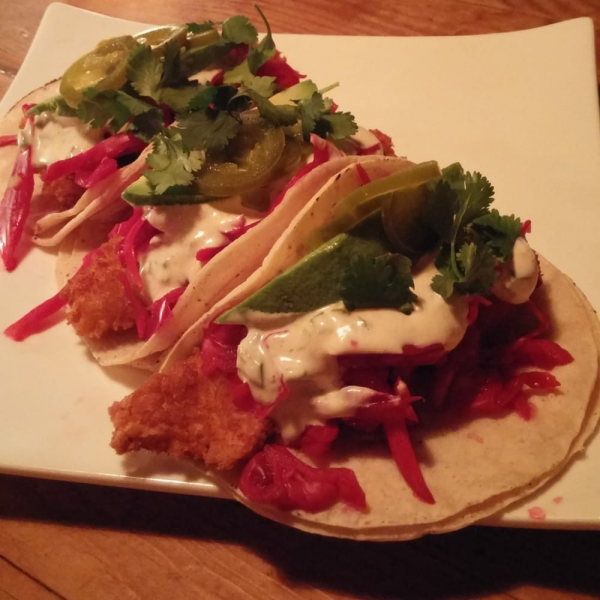 Order Fish Tacos food online from Sojourn store, Manhattan on bringmethat.com