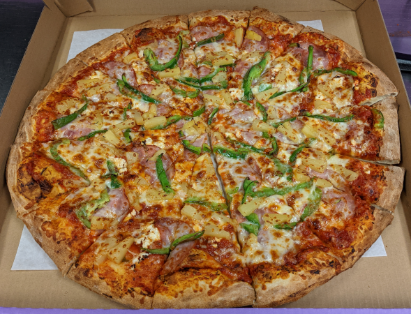 Order Hawaiian! food online from Magpies Gourmet Pizza Houghton store, Tucson on bringmethat.com