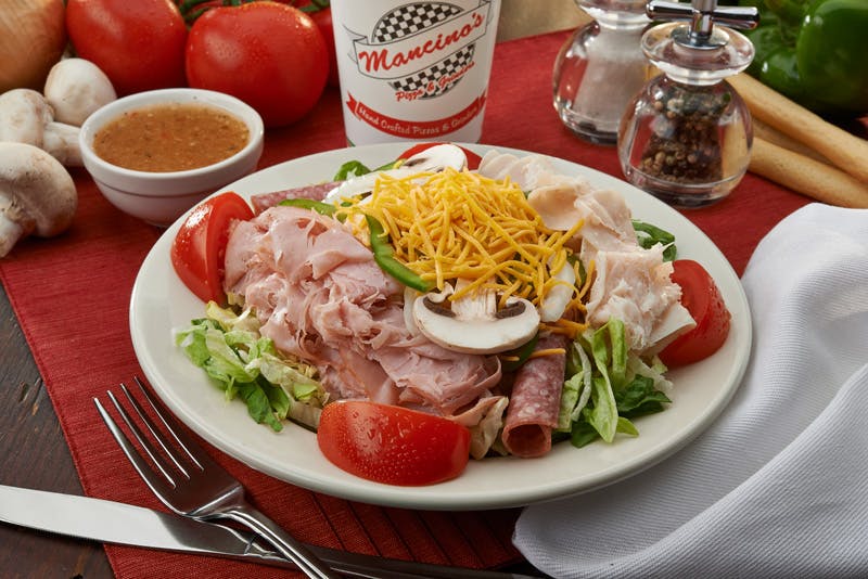 Order Chef's Salad - Small food online from Mancino Pizza & Grinders store, Fort Wayne on bringmethat.com