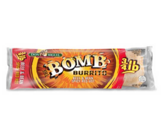 Order Bomb Burrito Beef, Bean Spicy Hot-Red food online from Raley'S store, South Lake Tahoe on bringmethat.com