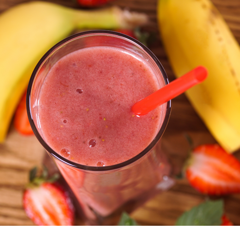Order Strawberry Banana Smoothie food online from Muscle Maker Grill store, New York on bringmethat.com