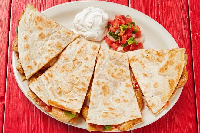 Order Grilled Shrimp Quesadilla food online from Fuzzy's Taco Shop store, Mesquite on bringmethat.com
