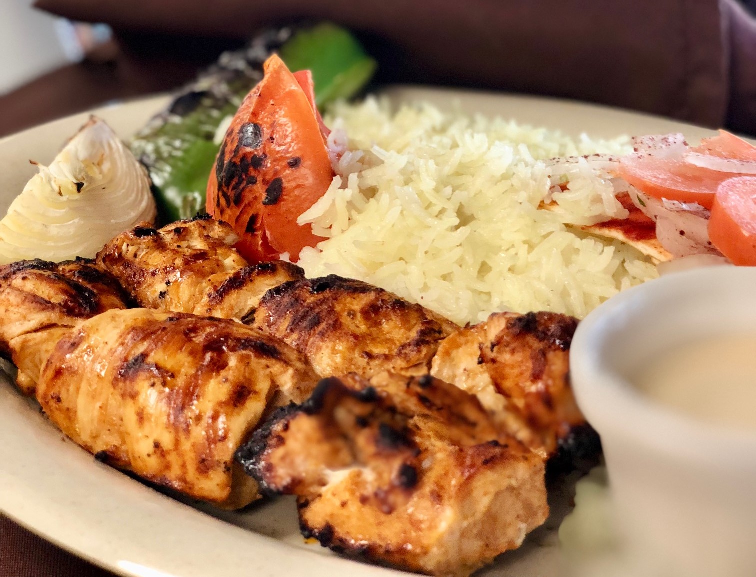 Order Shish Taouk Plate food online from Libanais Resturant store, Lincolnwood on bringmethat.com