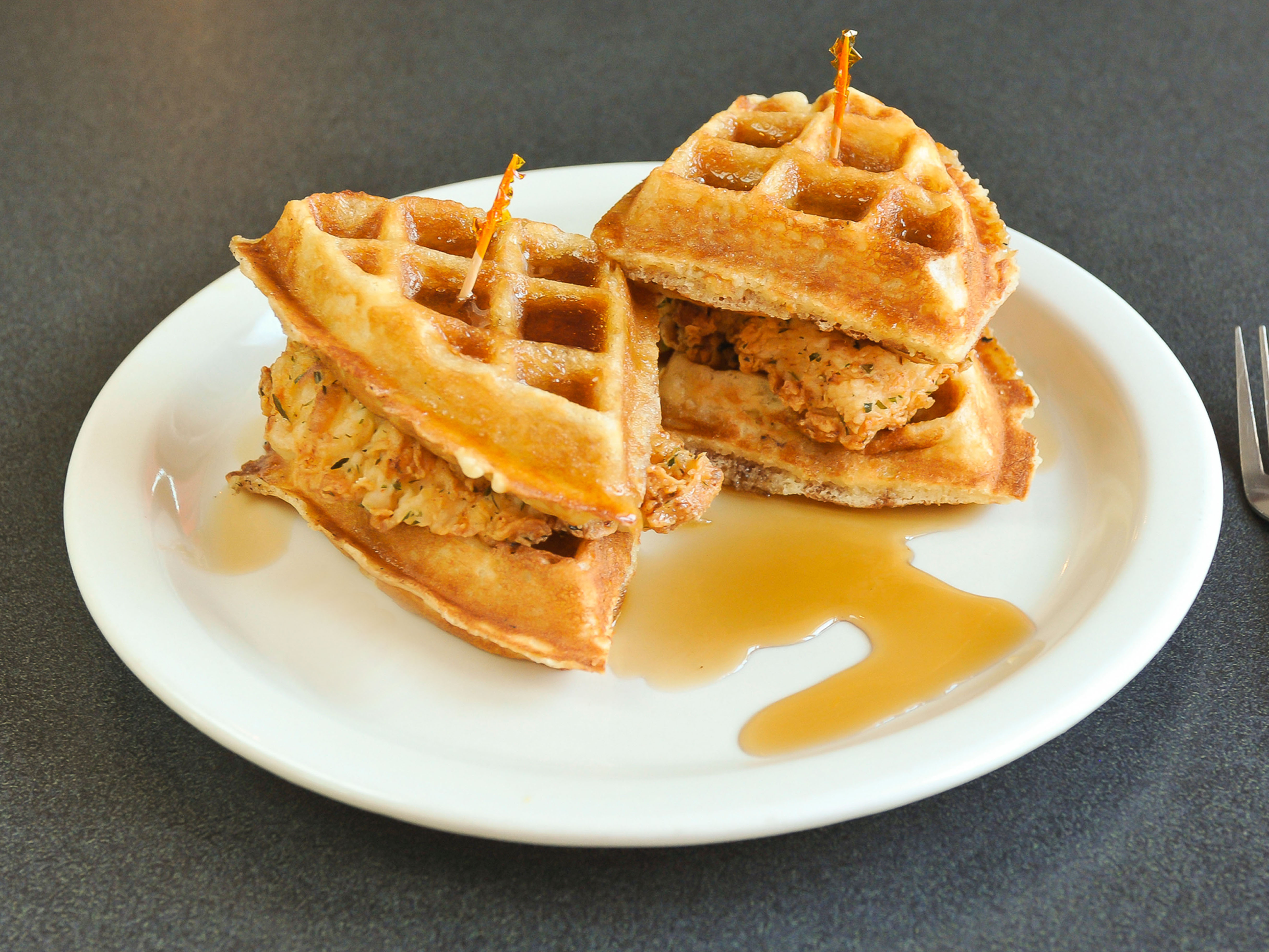 Order Crispy Fried Chicken and Waffles food online from Atlanta Breakfast Club store, Atlanta on bringmethat.com