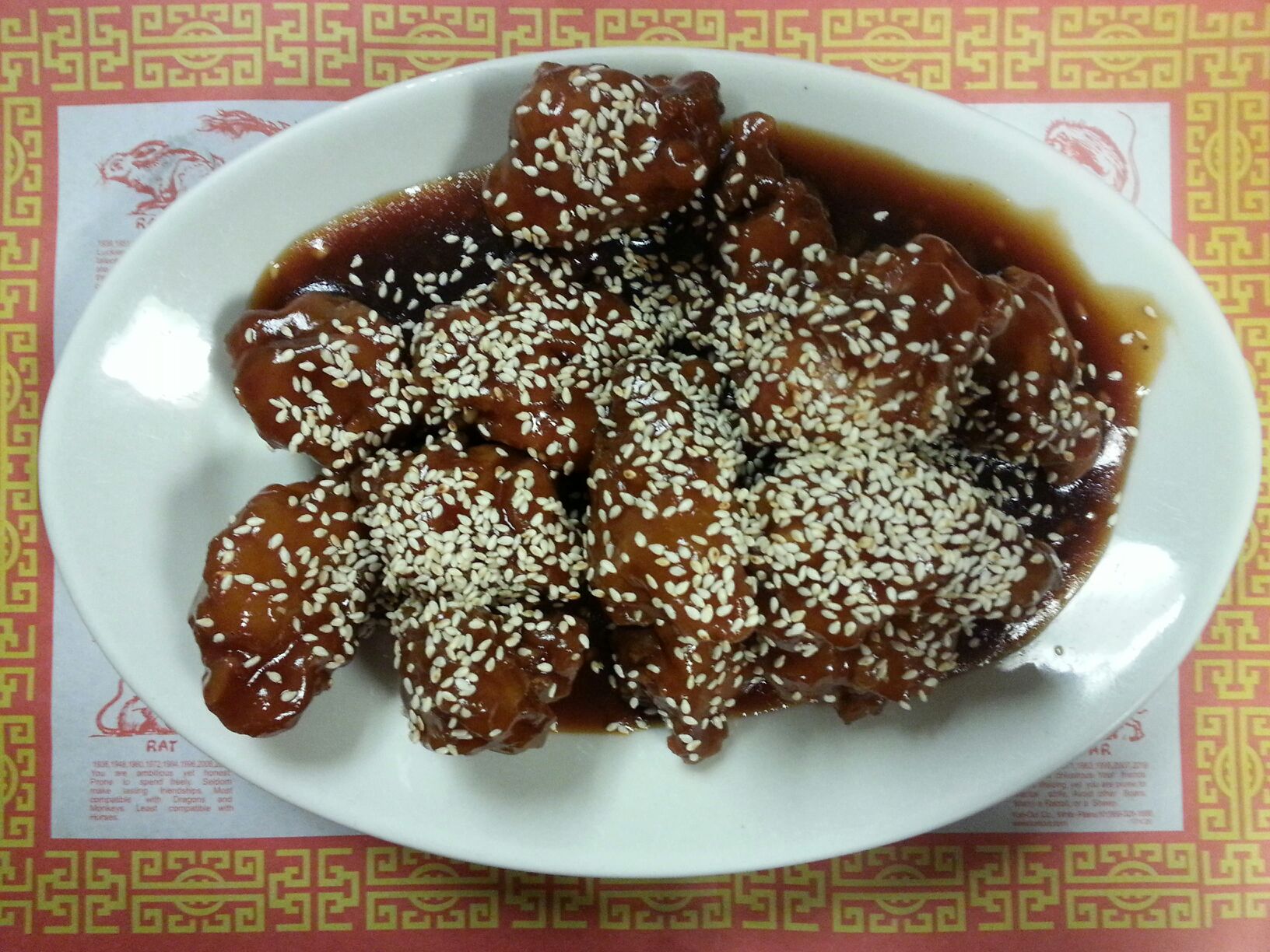 Order 65. Quart Sesame Chicken food online from Ka Hing Chinese Restaurant store, Novi on bringmethat.com