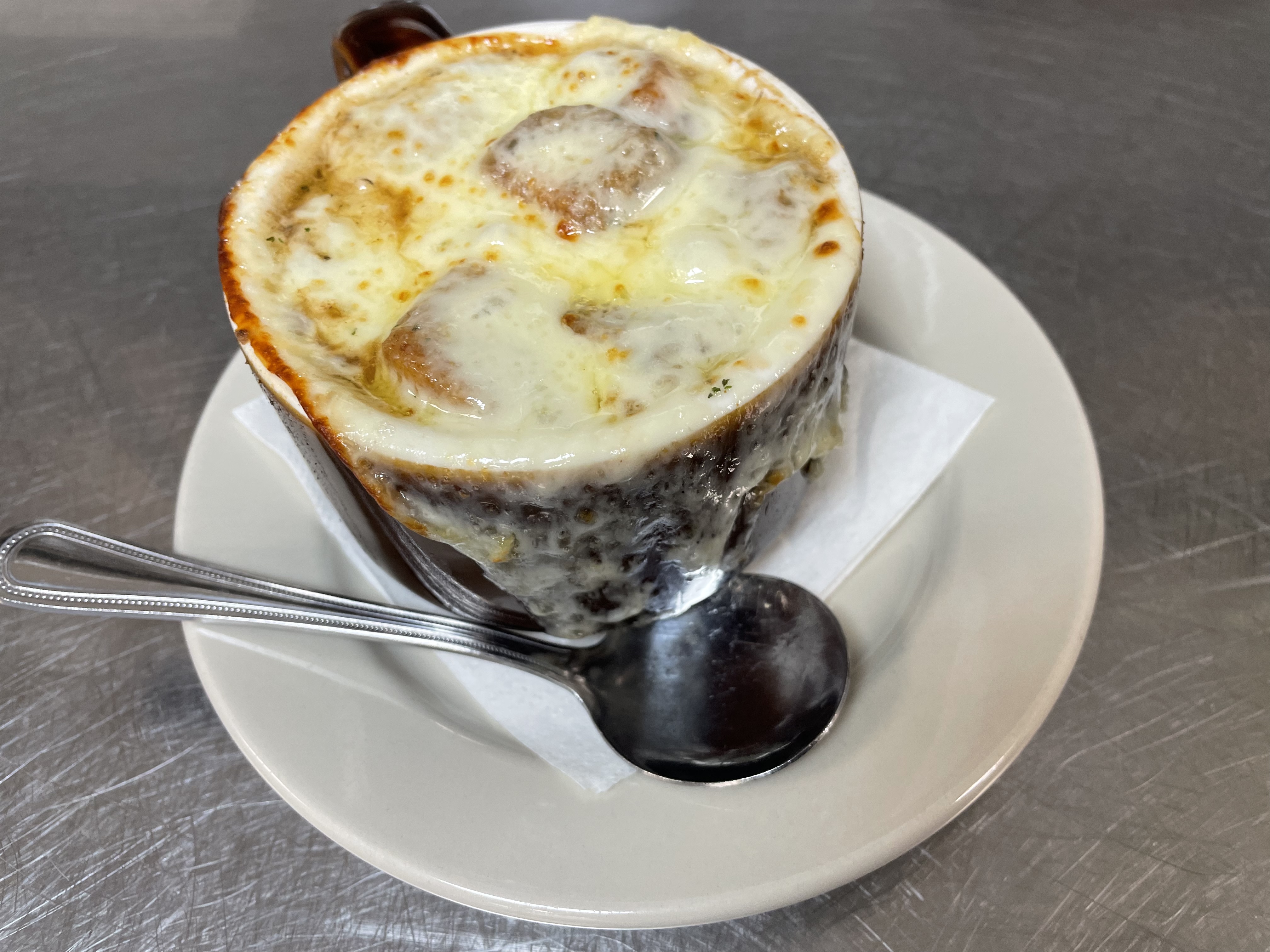 Order French Onion Soup food online from Groundlevel 105 store, Lombard on bringmethat.com