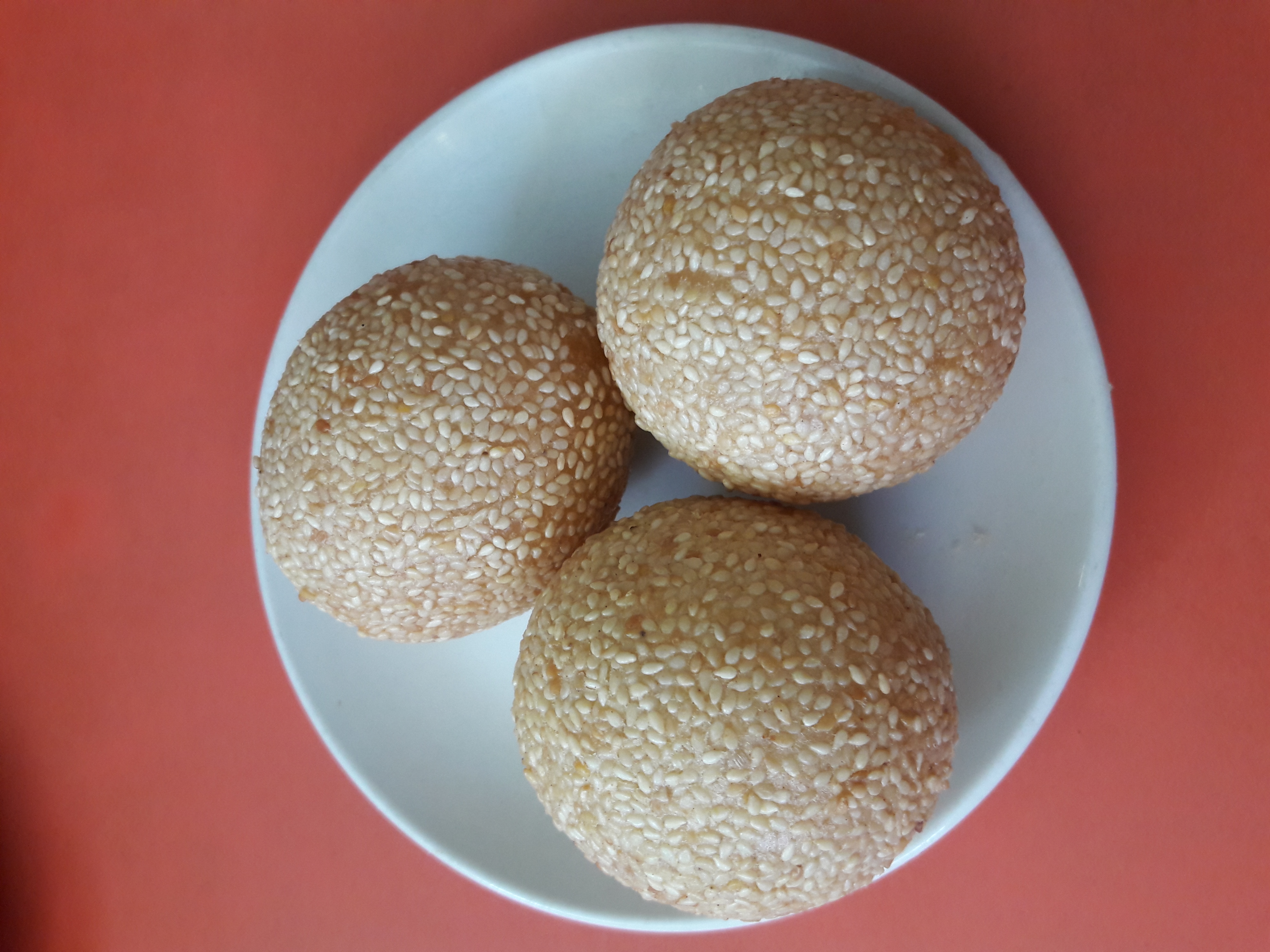 Order Deep Fried Sesame Ball with Lotus Seed Paste food online from Wong Gee store, Silver Spring on bringmethat.com