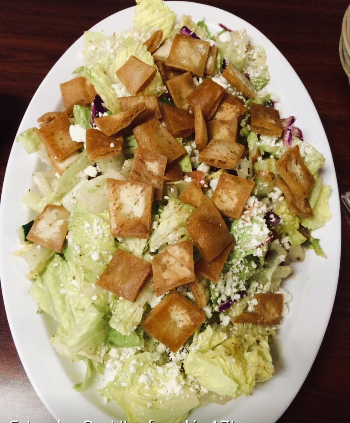 Order Fattoush Salad food online from Good Fellas Grill store, Phoenix on bringmethat.com
