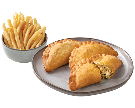 Order Empanada Trio with 1 Side food online from Pollo Campero store, Charlotte on bringmethat.com