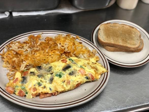 Order Vegetable Omelet food online from Judy's Cafe store, Garland on bringmethat.com