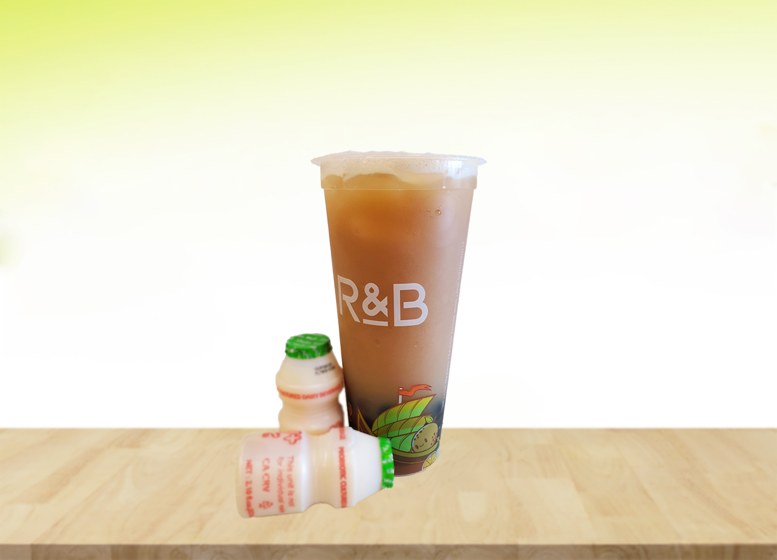 Order Peach Yakult food online from R&B Tea store, Gardena on bringmethat.com